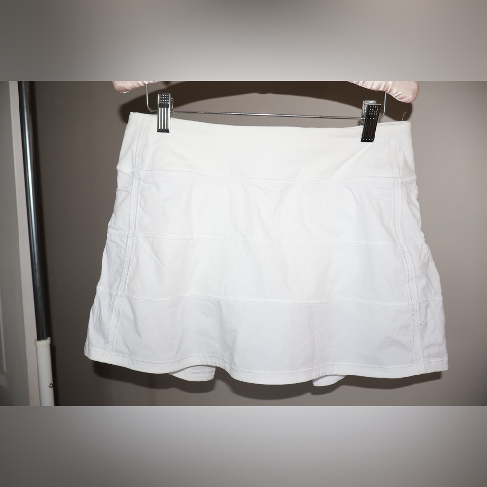 Lululemon White Pace Rival Mid Rise Athletic Skirt - Picture 3 of 6